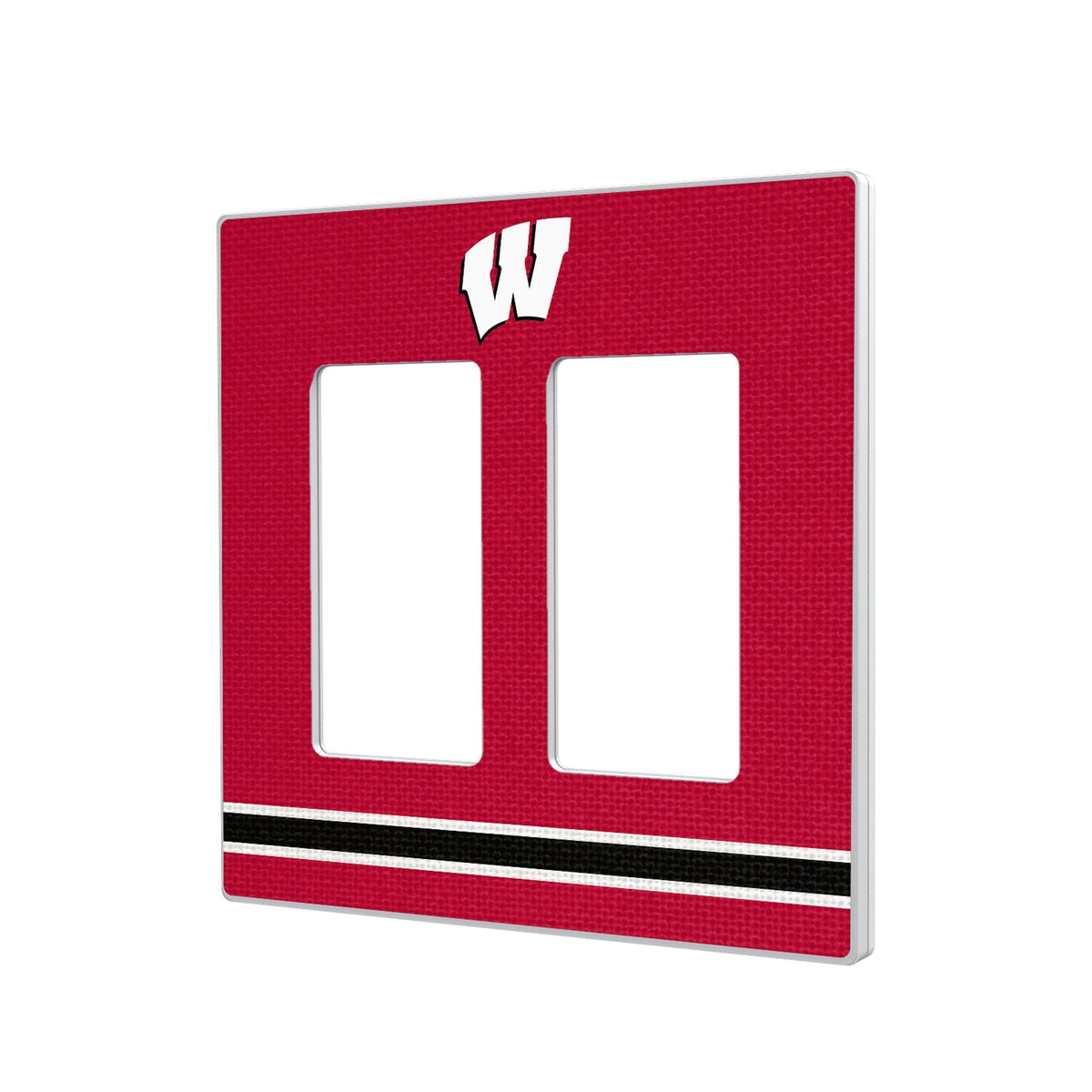 University of Wisconsin Badgers Stripe Hidden-Screw Light Switch Plate 4