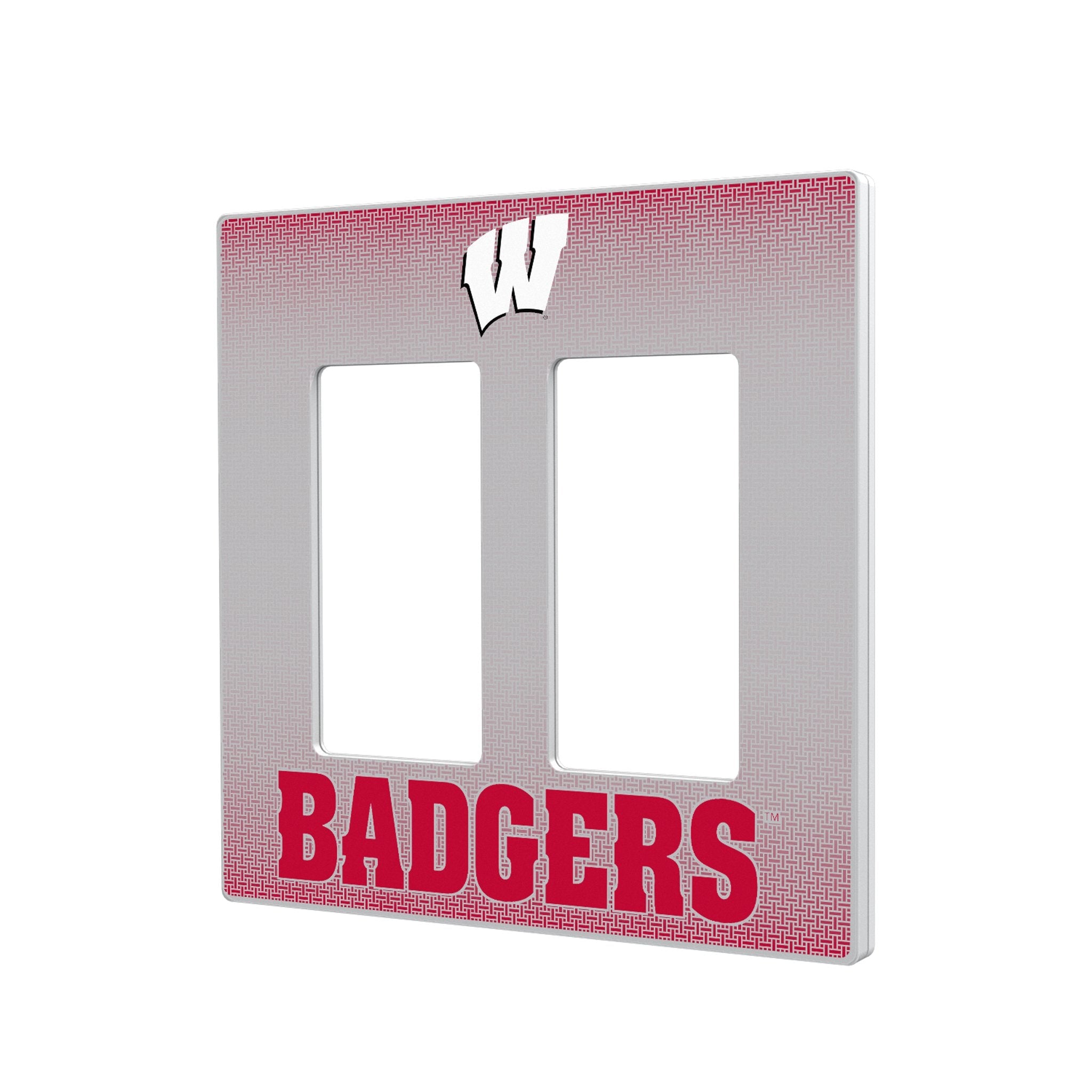 University of Wisconsin Badgers Linen Hidden-Screw Light Switch Plate 4
