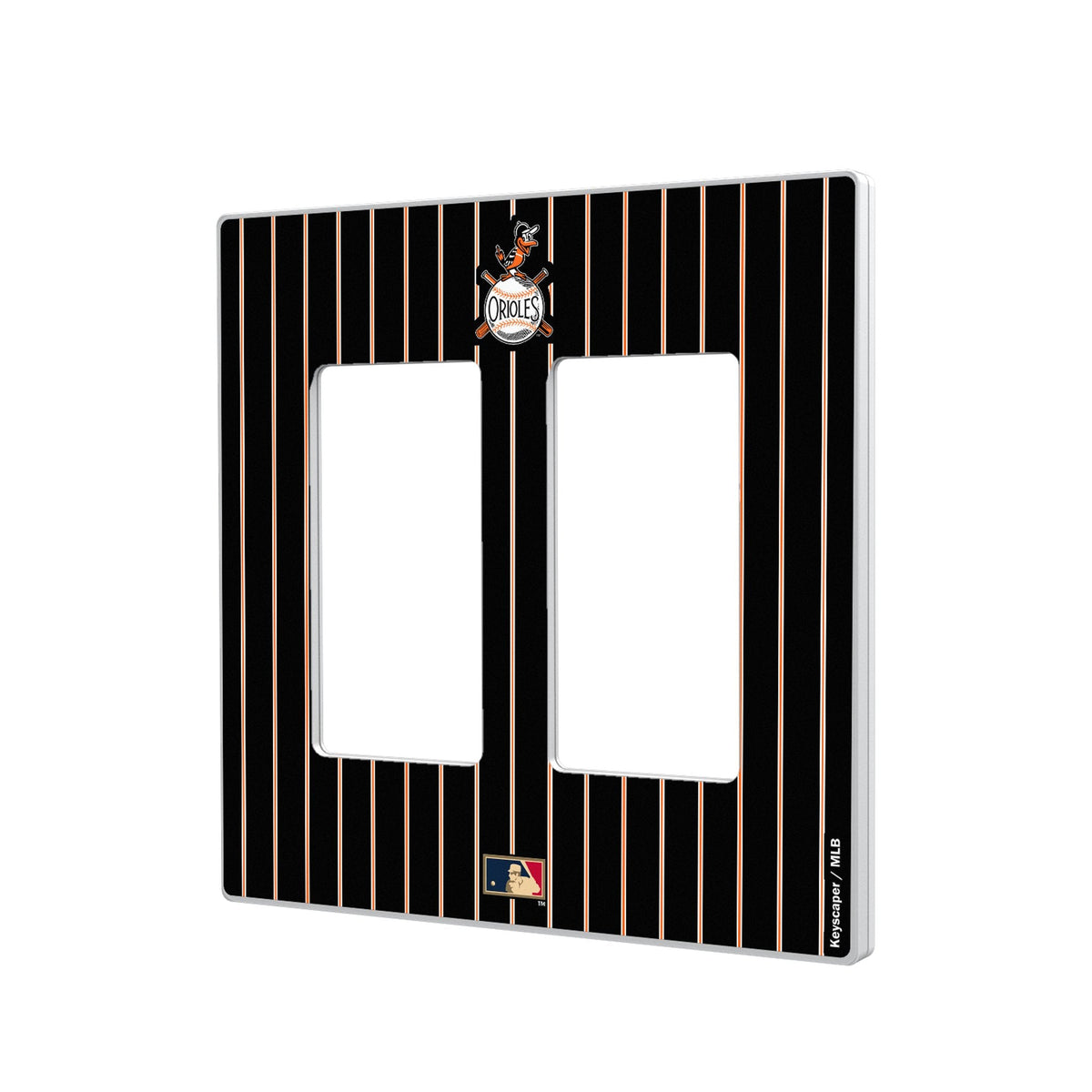 Baltimore Orioles 1954-1963 - Cooperstown Collection Pinstripe Hidden-Screw Light Switch Plate 4