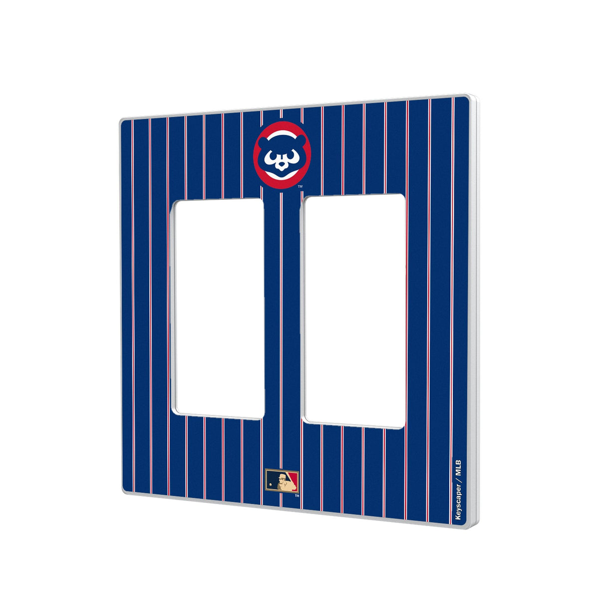 Chicago Cubs Home 1979-1993 - Cooperstown Collection Pinstripe Hidden-Screw Light Switch Plate 4