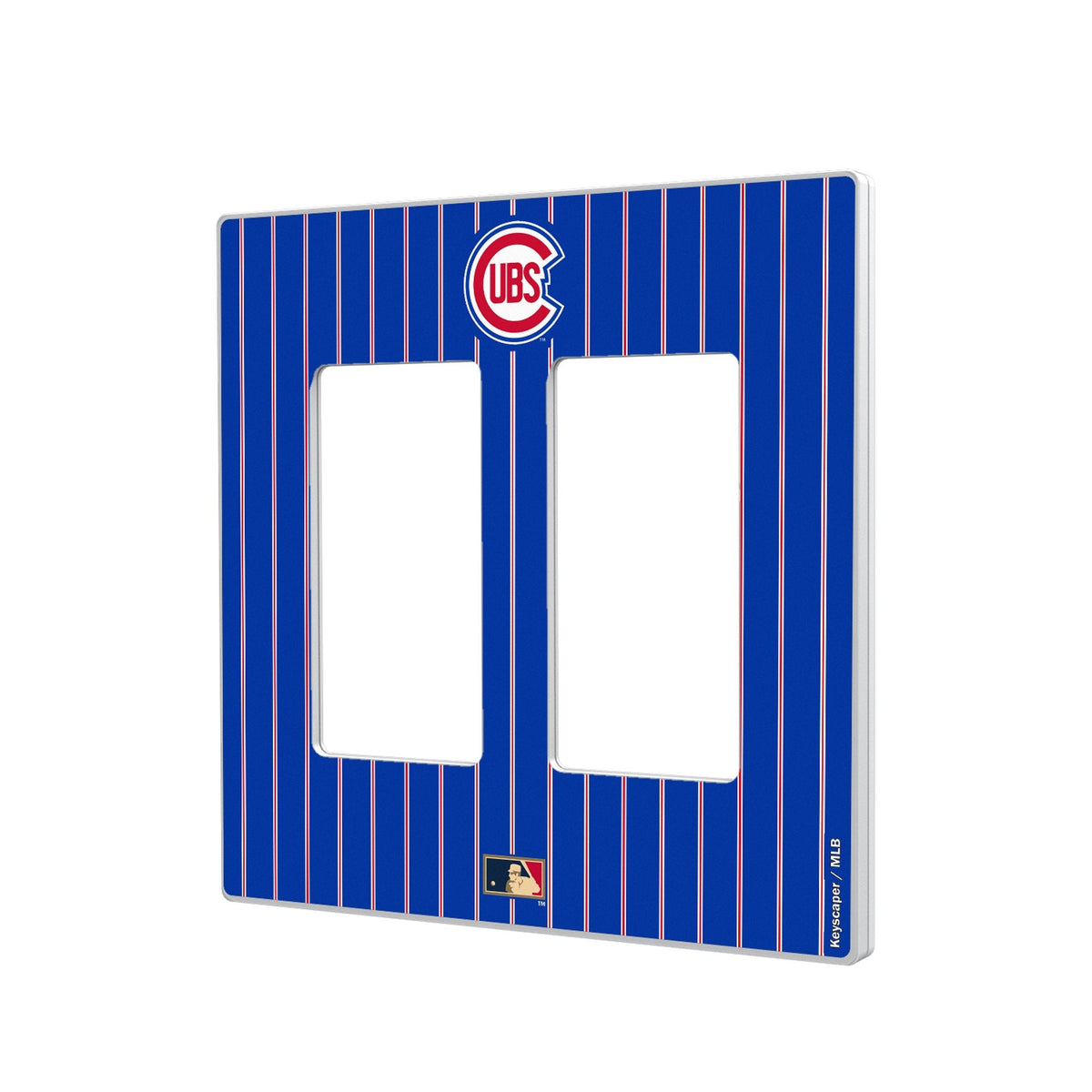 Chicago Cubs 1948-1956 - Cooperstown Collection Pinstripe Hidden-Screw Light Switch Plate 4