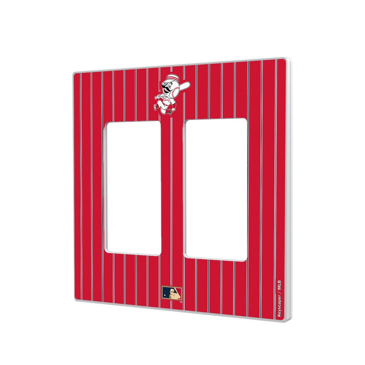 Cincinnati Reds 1953-1967 - Cooperstown Collection Pinstripe Hidden-Screw Light Switch Plate 4