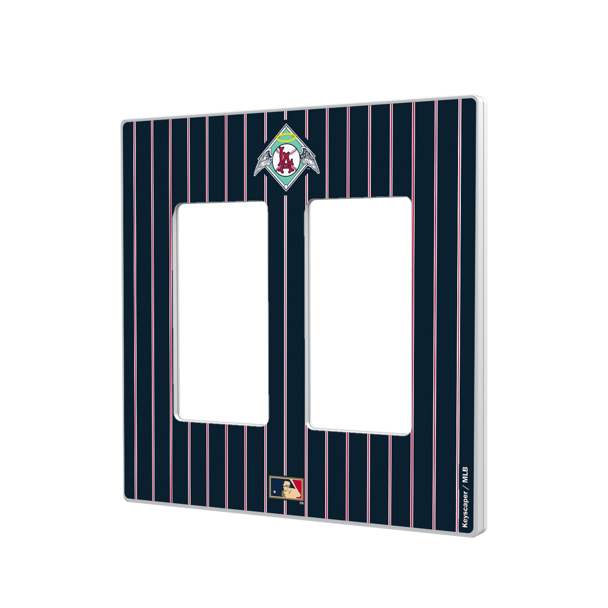 LA Angels 1961-1965 - Cooperstown Collection Pinstripe Hidden-Screw Light Switch Plate 4