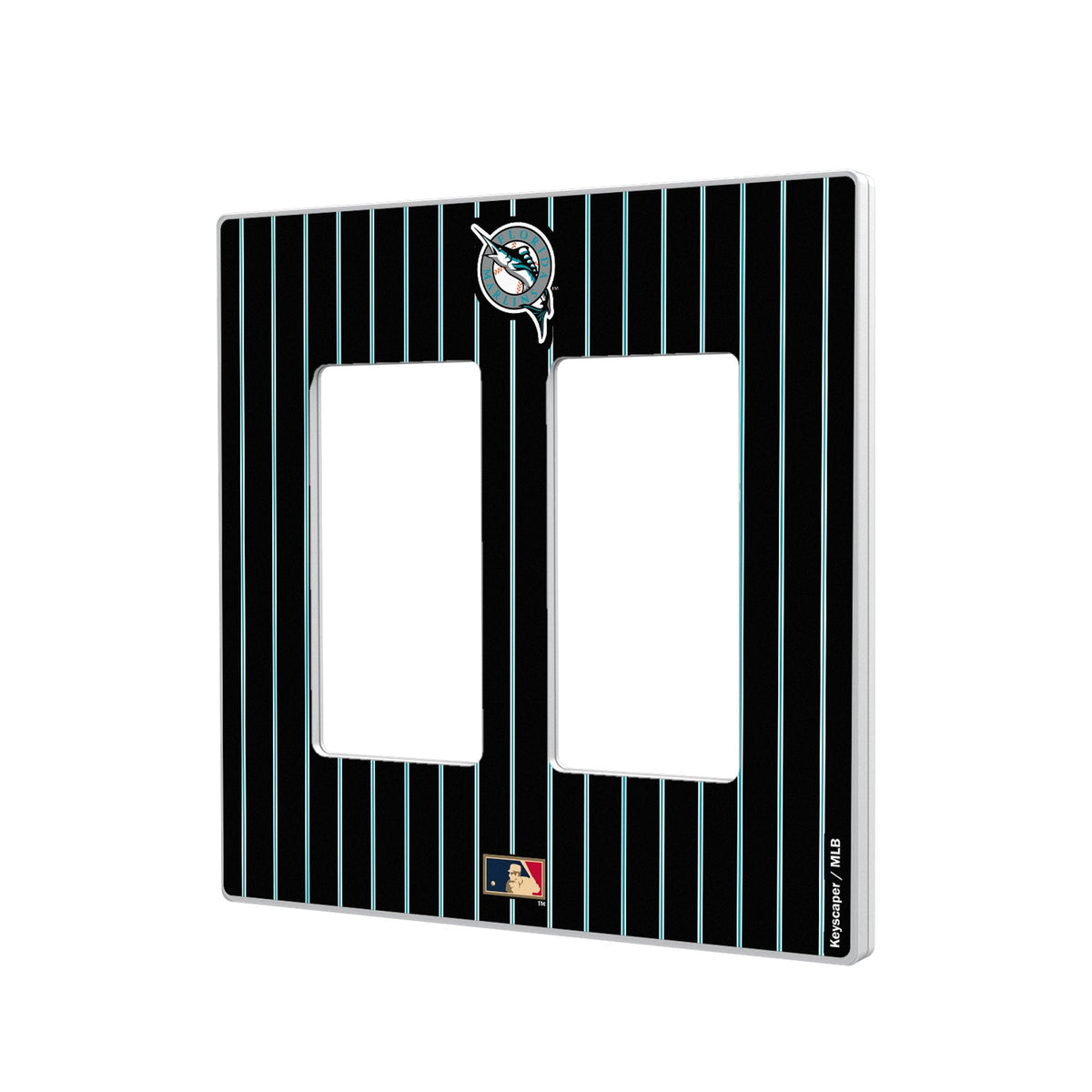 Miami Marlins 1993-2011 - Cooperstown Collection Pinstripe Hidden-Screw Light Switch Plate 4