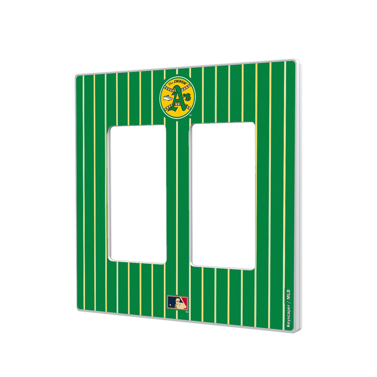 Oakland As 1971-1981 - Cooperstown Collection Pinstripe Hidden-Screw Light Switch Plate 4