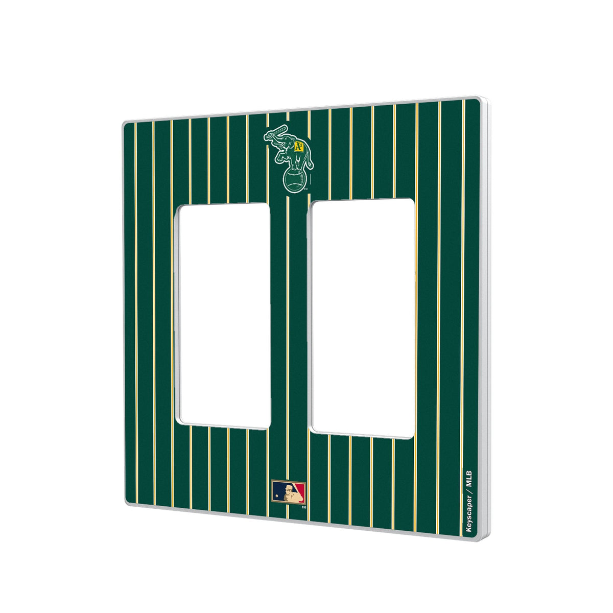 Oakland As Home 1988 - Cooperstown Collection Pinstripe Hidden-Screw Light Switch Plate 4