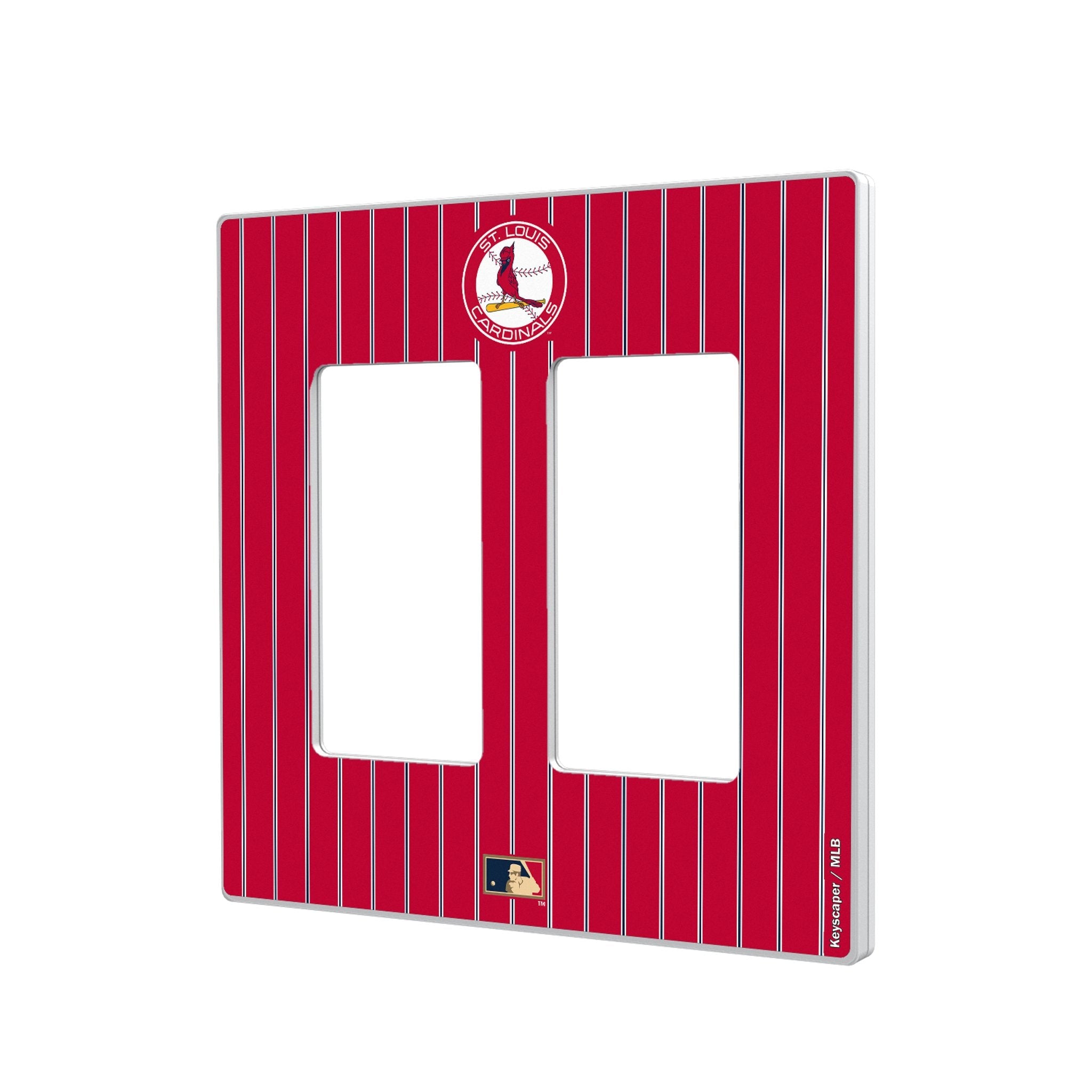 St Louis Cardinals 1966-1997 - Cooperstown Collection Pinstripe Hidden-Screw Light Switch Plate 4
