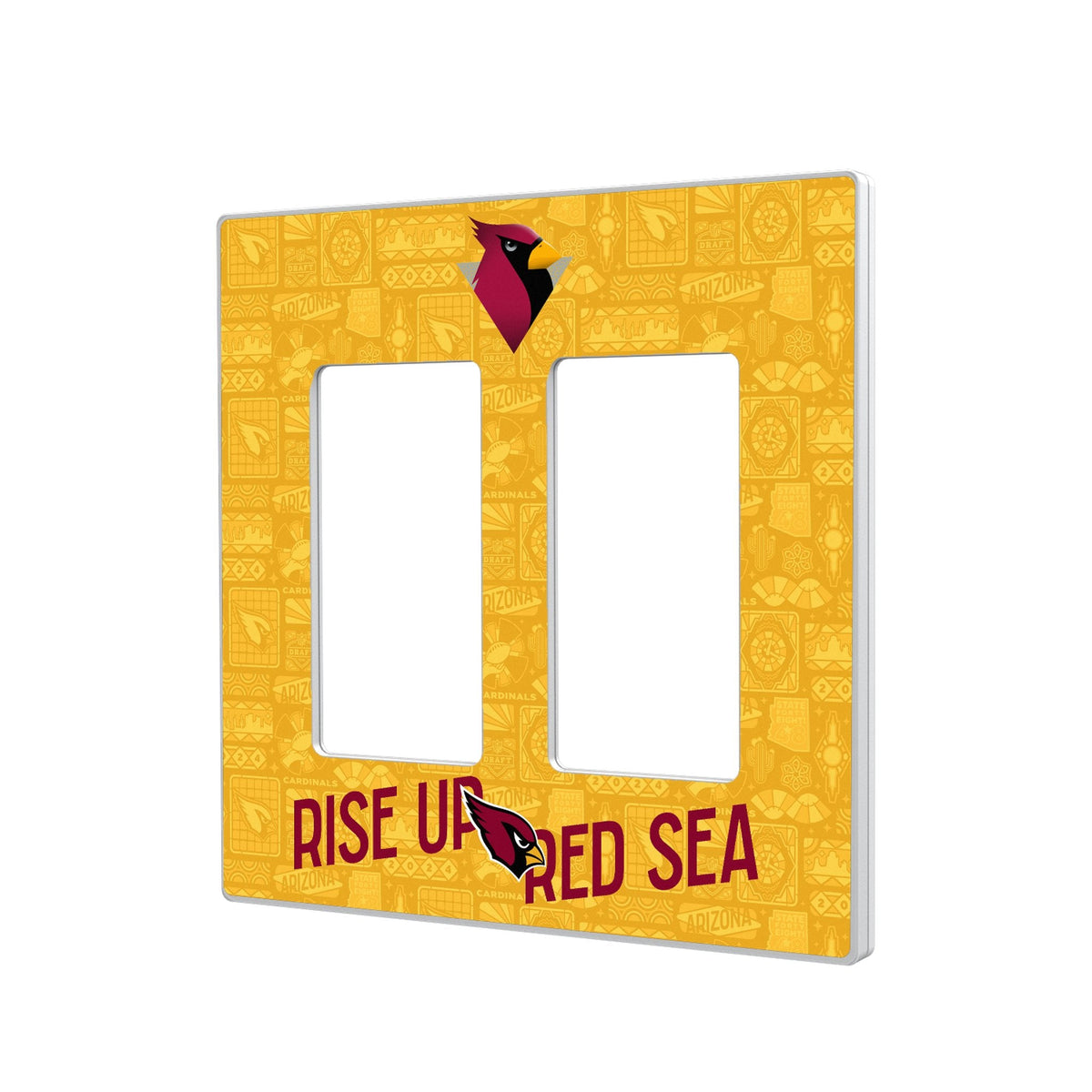 Arizona Cardinals 2024 Illustrated Limited Edition Hidden-Screw Light Switch Plate 4