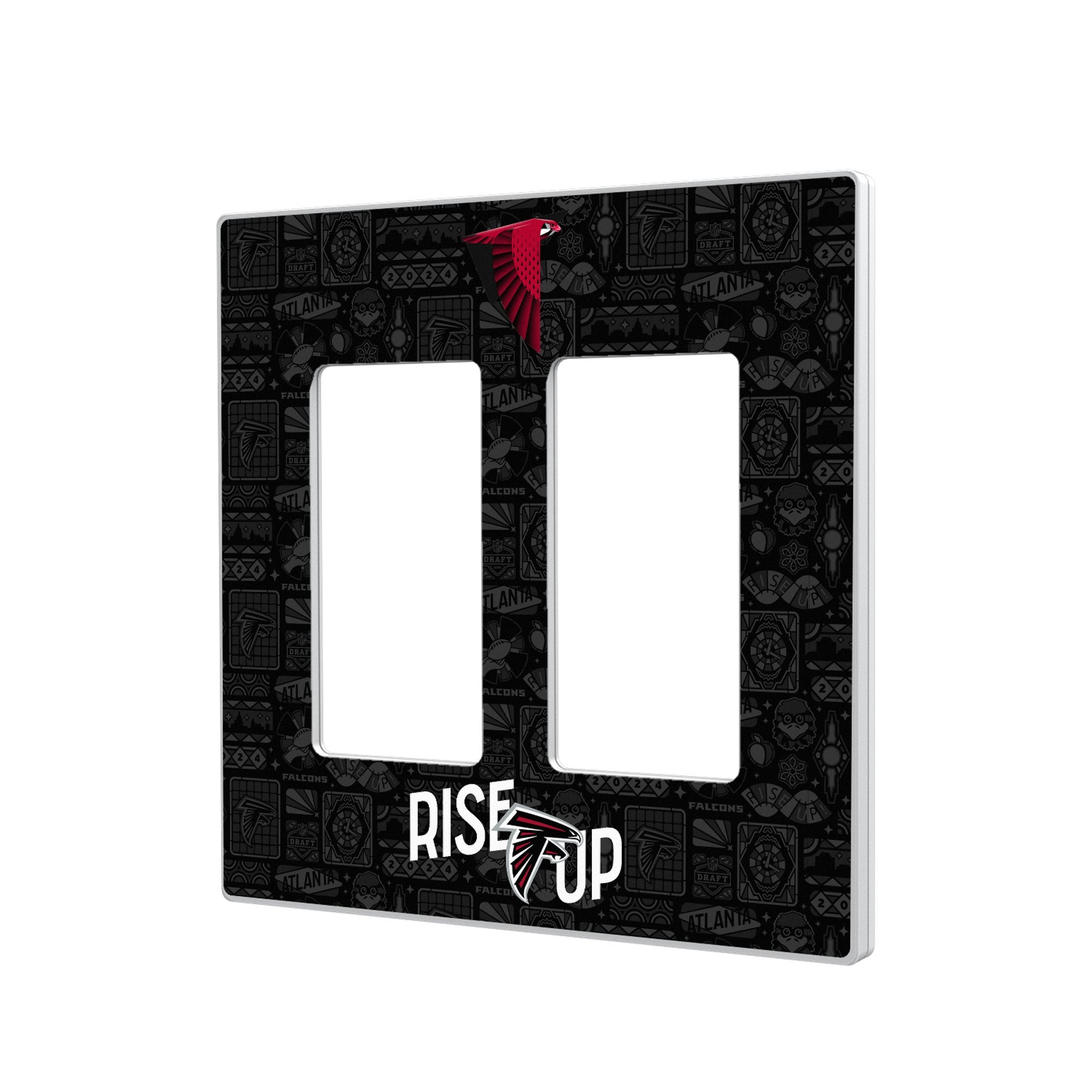 Atlanta Falcons 2024 Illustrated Limited Edition Hidden-Screw Light Switch Plate 4