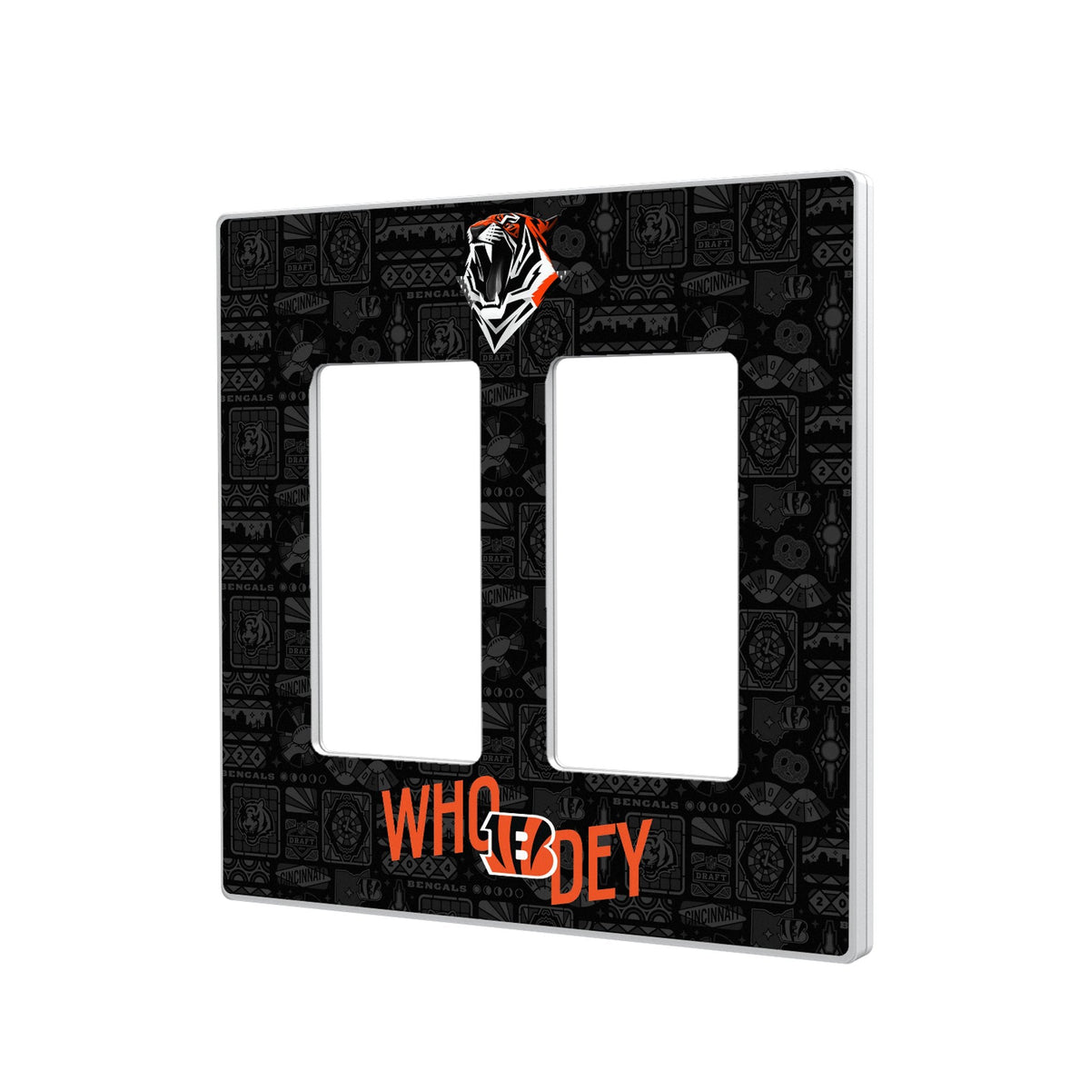 Cincinnati Bengals 2024 Illustrated Limited Edition Hidden-Screw Light Switch Plate 4