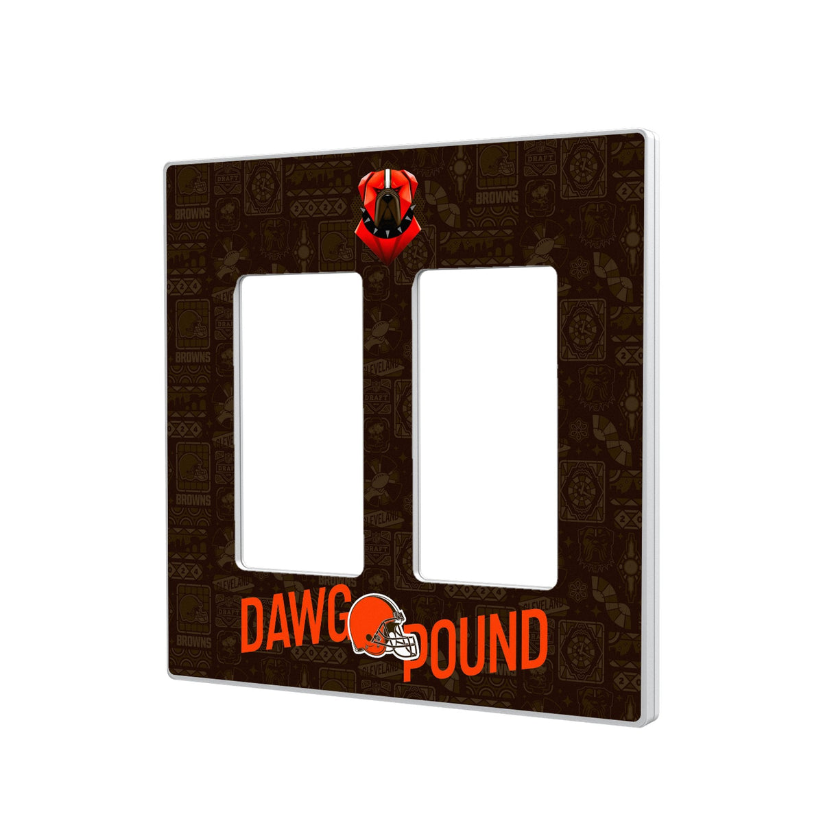 Cleveland Browns 2024 Illustrated Limited Edition Hidden-Screw Light Switch Plate 4