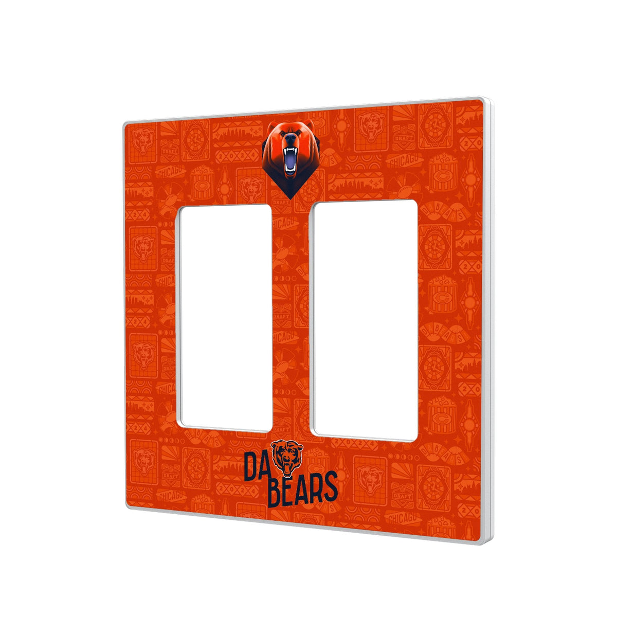 Chicago Bears 2024 Illustrated Limited Edition Hidden-Screw Light Switch Plate 4