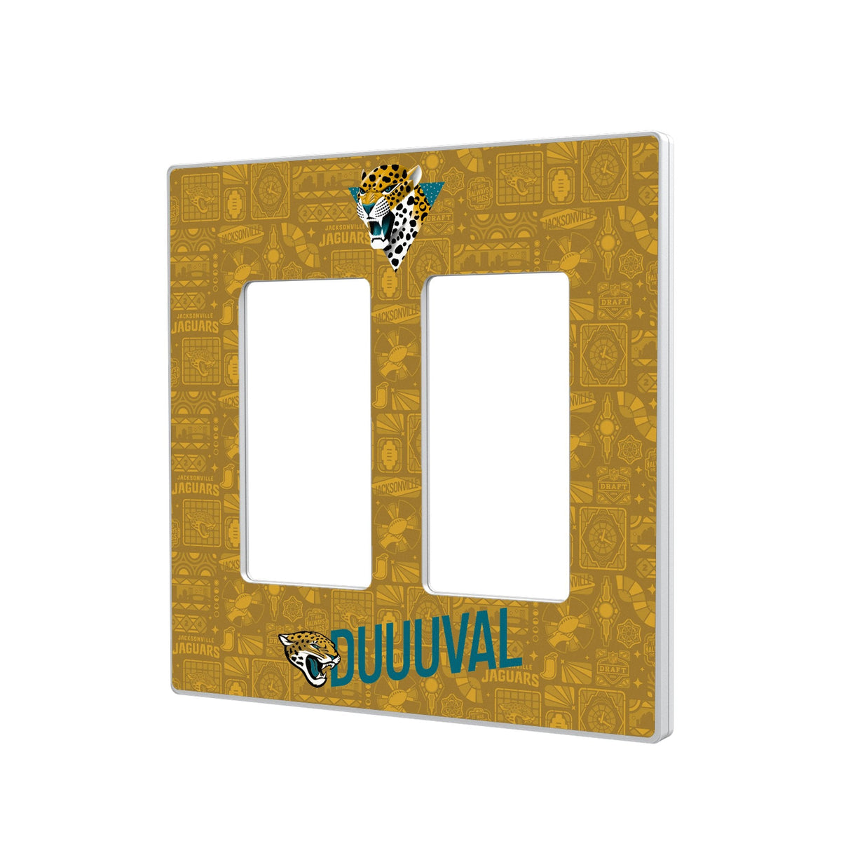 Jacksonville Jaguars 2024 Illustrated Limited Edition Hidden-Screw Light Switch Plate 4