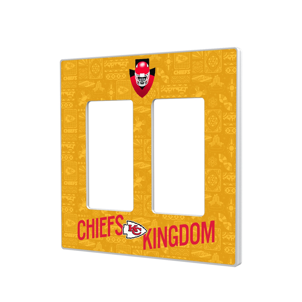Kansas City Chiefs 2024 Illustrated Limited Edition Hidden-Screw Light Switch Plate 4