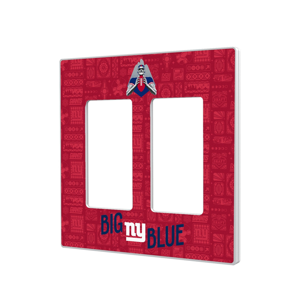 New York Giants 2024 Illustrated Limited Edition Hidden-Screw Light Switch Plate 4
