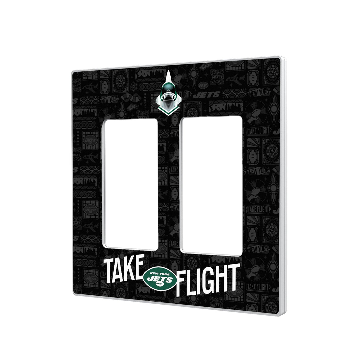 New York Jets 2024 Illustrated Limited Edition Hidden-Screw Light Switch Plate 4