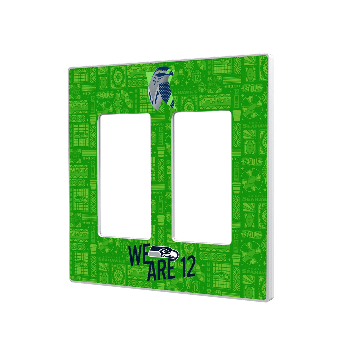 Seattle Seahawks 2024 Illustrated Limited Edition Hidden-Screw Light Switch Plate 4