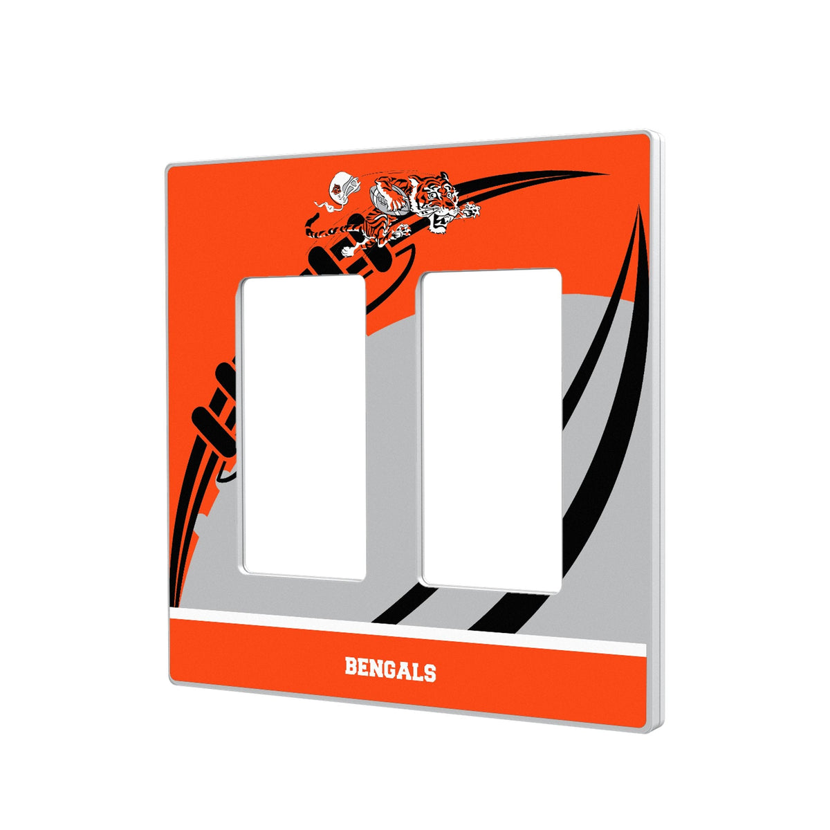 Cincinnati Bengals Historic Collection Passtime Hidden-Screw Light Switch Plate 4