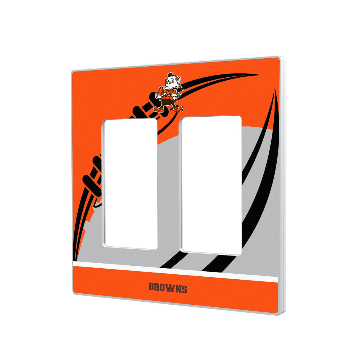Cleveland Browns Historic Collection Passtime Hidden-Screw Light Switch Plate 4