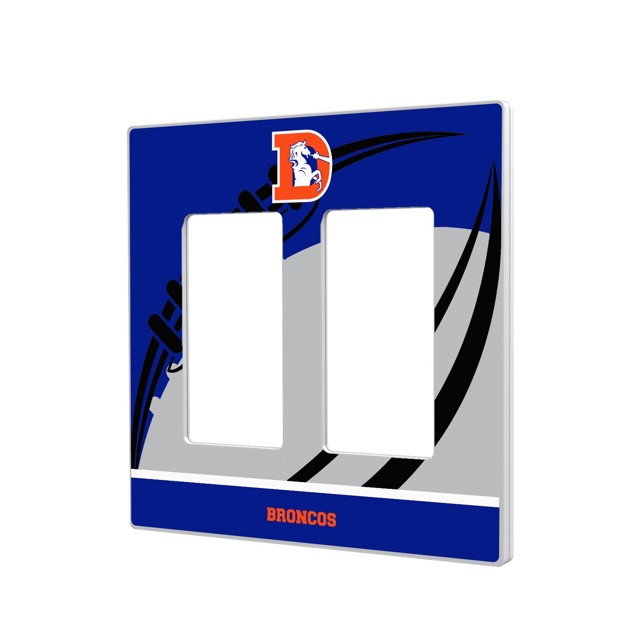 Denver Broncos 1993-1996 Historic Collection Passtime Hidden-Screw Light Switch Plate 4
