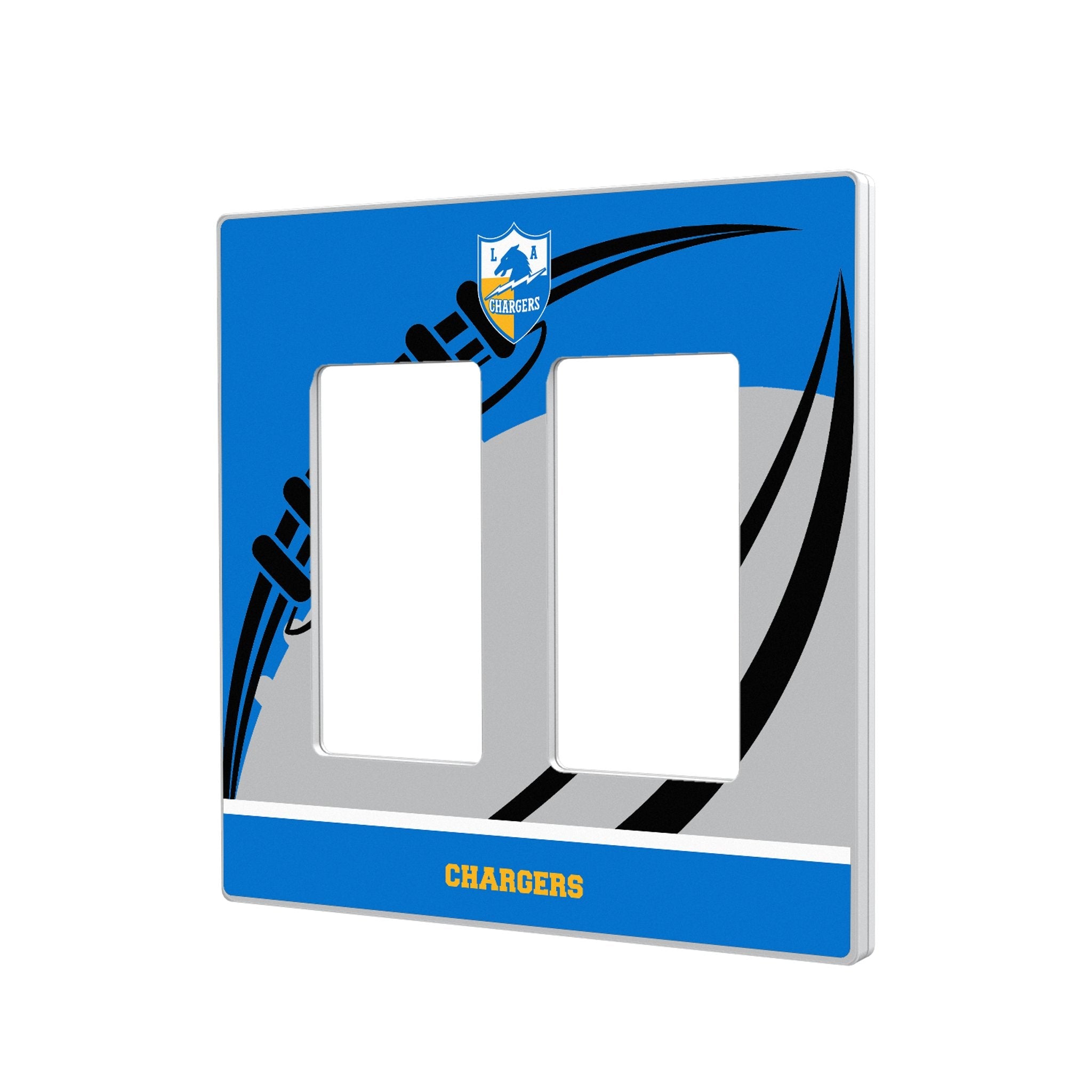 Los Angeles Chargers Historic Collection Passtime Hidden-Screw Light Switch Plate 4