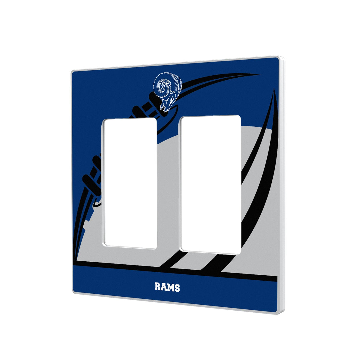 Los Angeles Rams Historic Collection Passtime Hidden-Screw Light Switch Plate 4