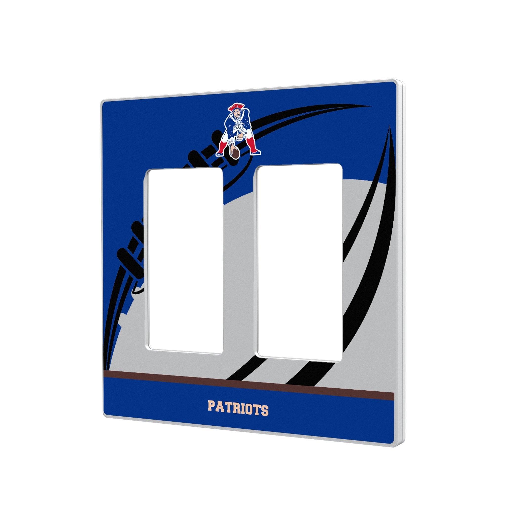 New England Patriots Historic Collection Passtime Hidden-Screw Light Switch Plate 4