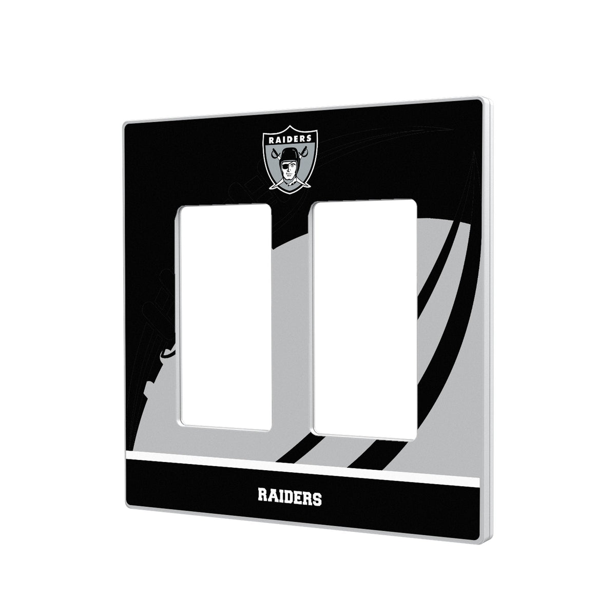 Oakland Raiders 1963 Historic Collection Passtime Hidden-Screw Light Switch Plate 4