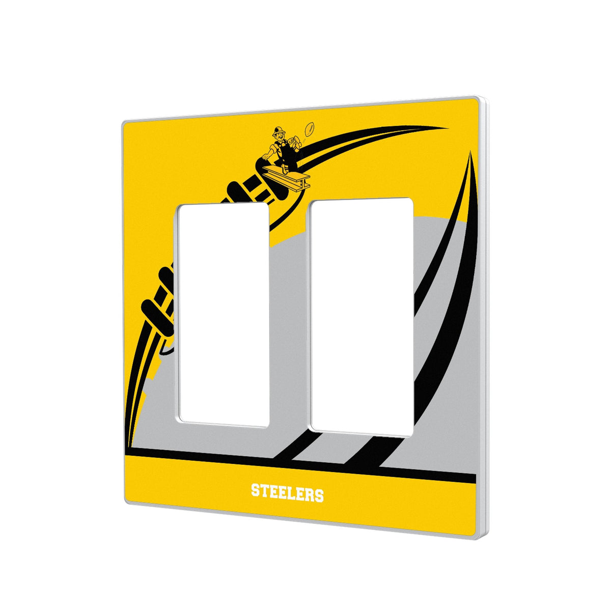 Pittsburgh Steelers 1961 Historic Collection Passtime Hidden-Screw Light Switch Plate 4