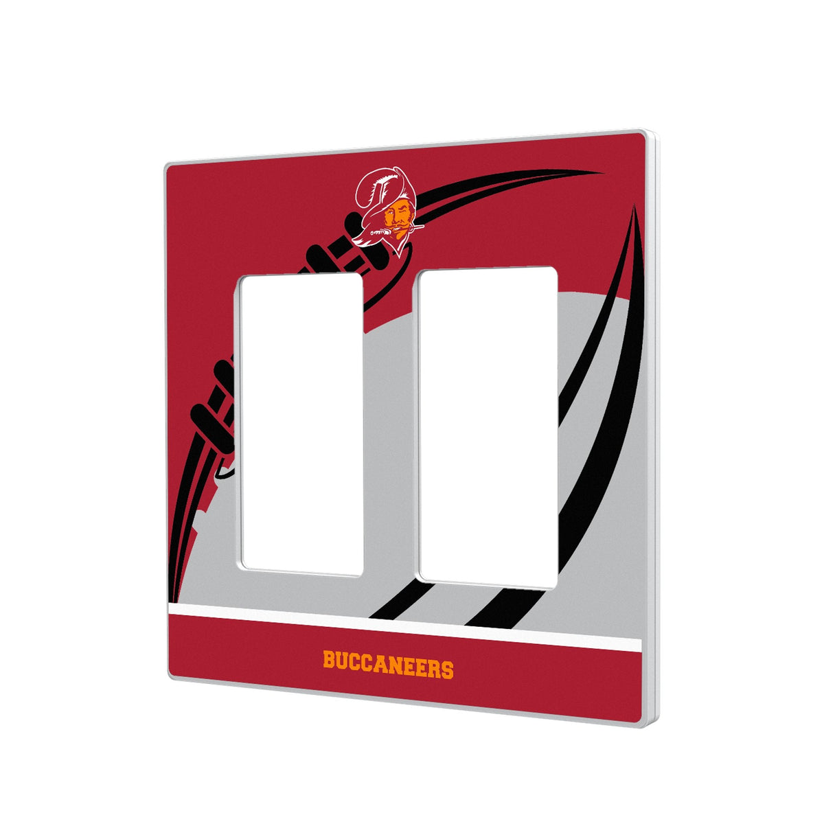 Tampa Bay Buccaneers Historic Collection Passtime Hidden-Screw Light Switch Plate 4