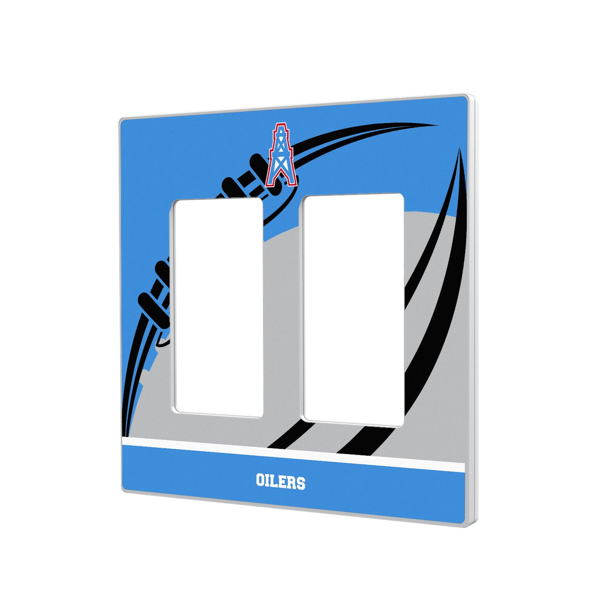 Houston Oilers Historic Collection Passtime Hidden-Screw Light Switch Plate 4