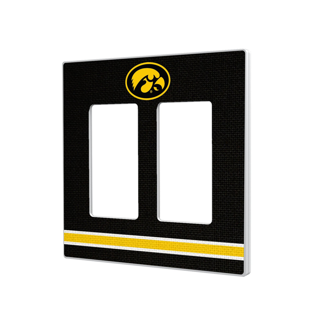 University of Iowa Hawkeyes Stripe Hidden-Screw Light Switch Plate 4
