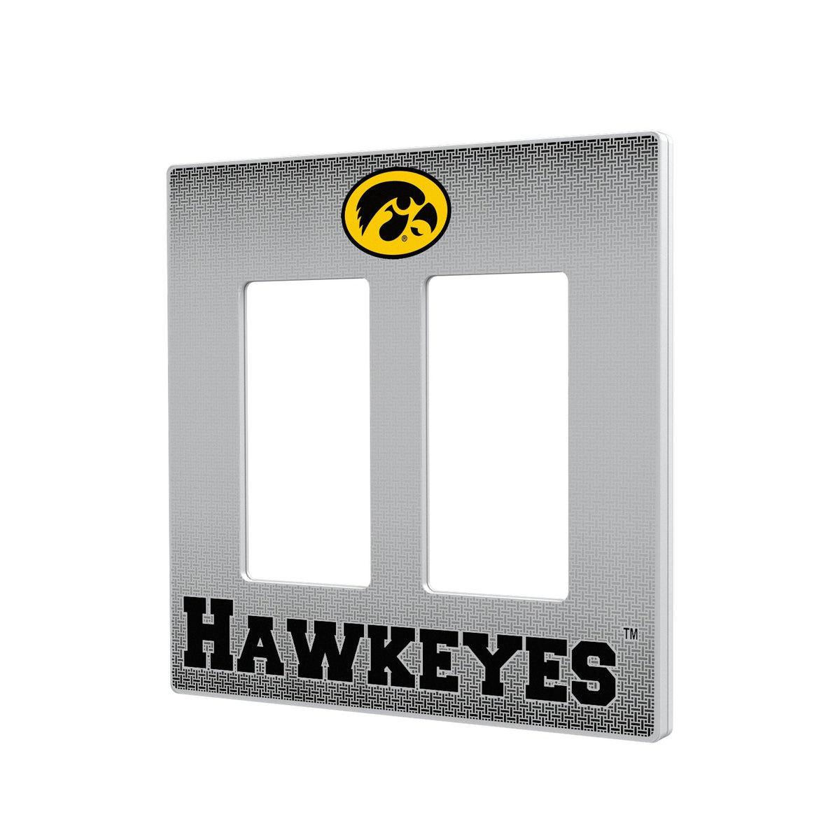 University of Iowa Hawkeyes Linen Hidden-Screw Light Switch Plate 4