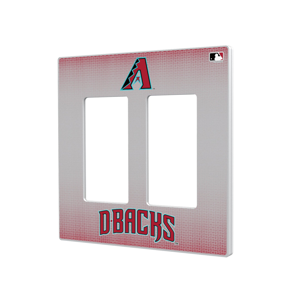 Arizona Diamondbacks Linen Hidden-Screw Light Switch Plate 4