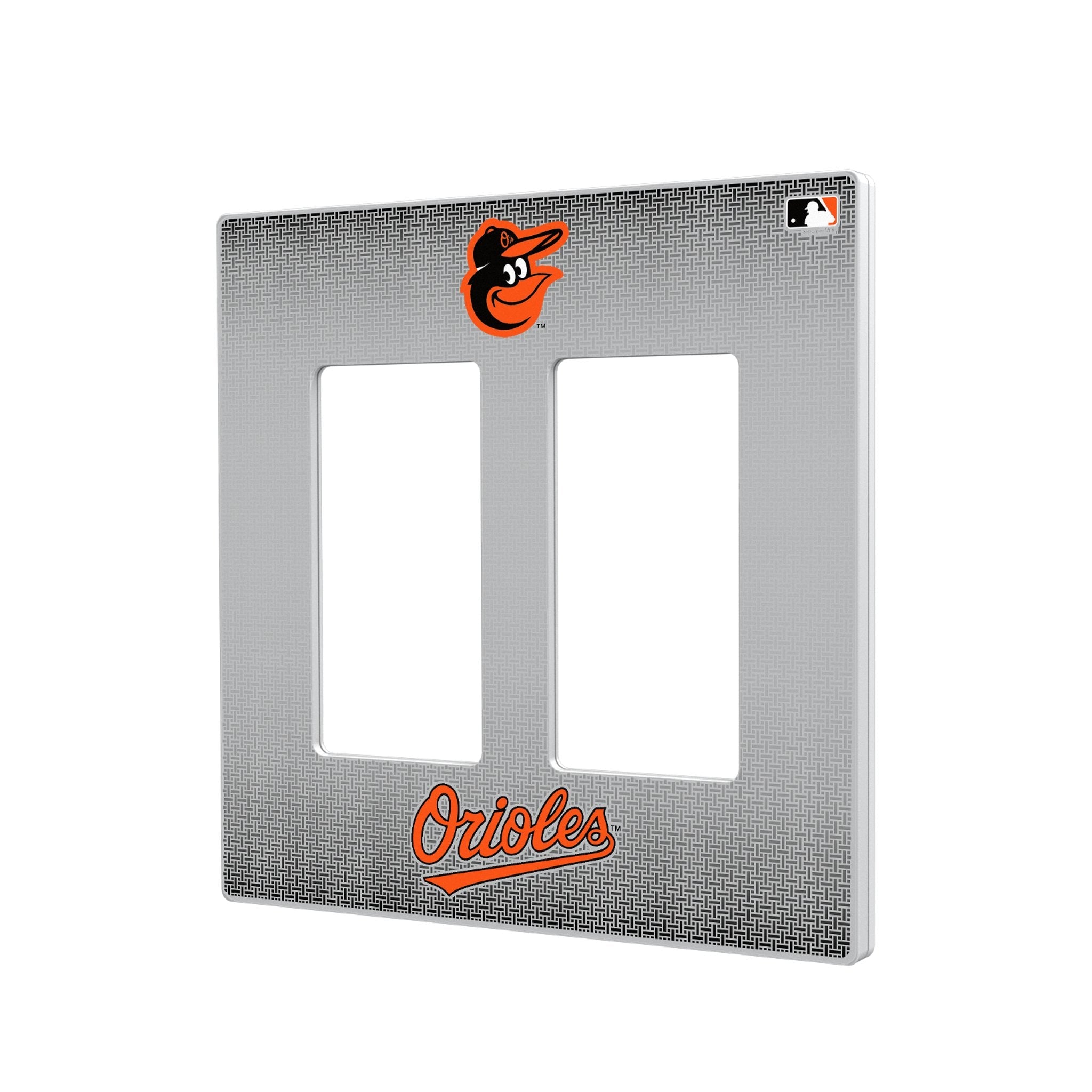 Baltimore Orioles Linen Hidden-Screw Light Switch Plate 4