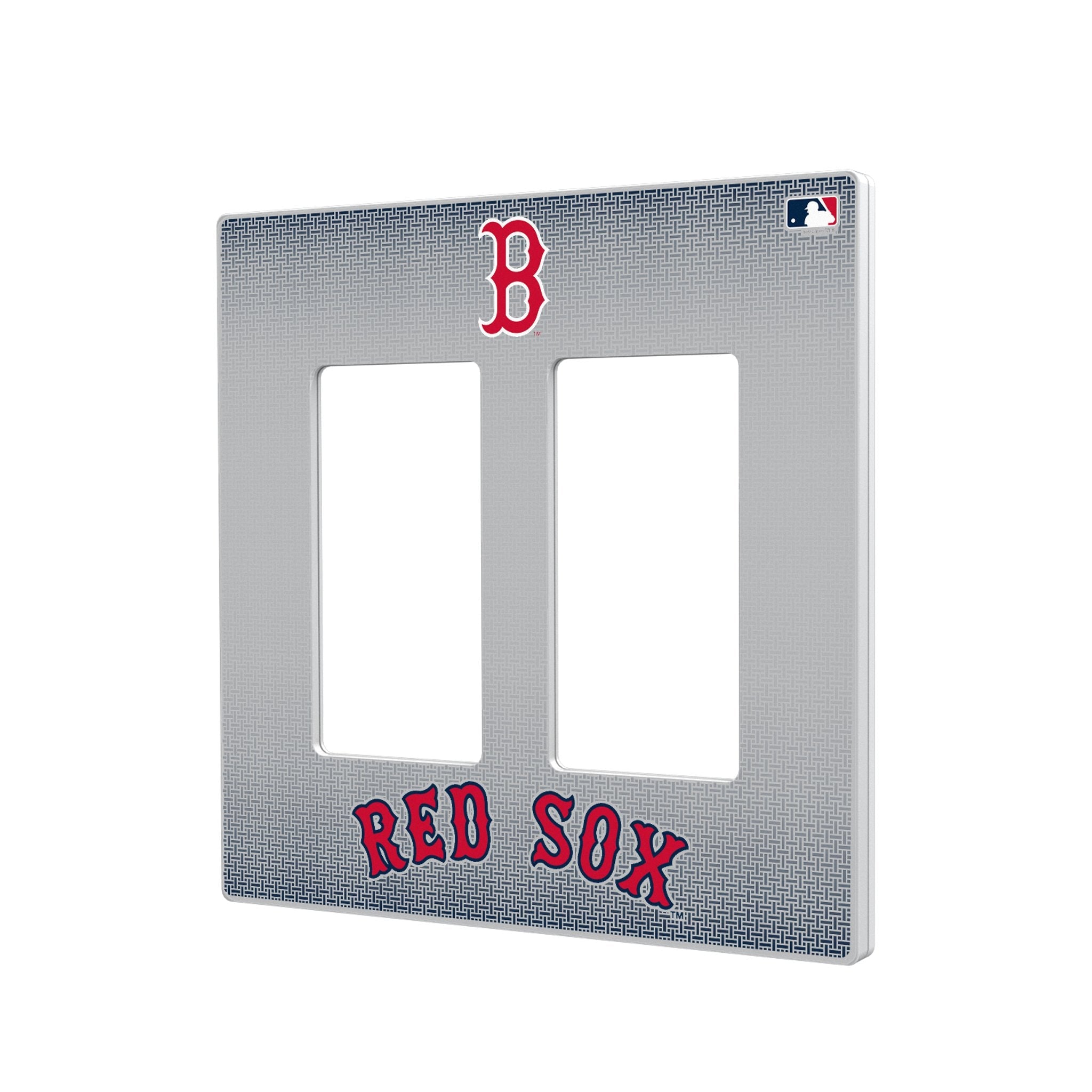 Boston Red Sox Linen Hidden-Screw Light Switch Plate 4