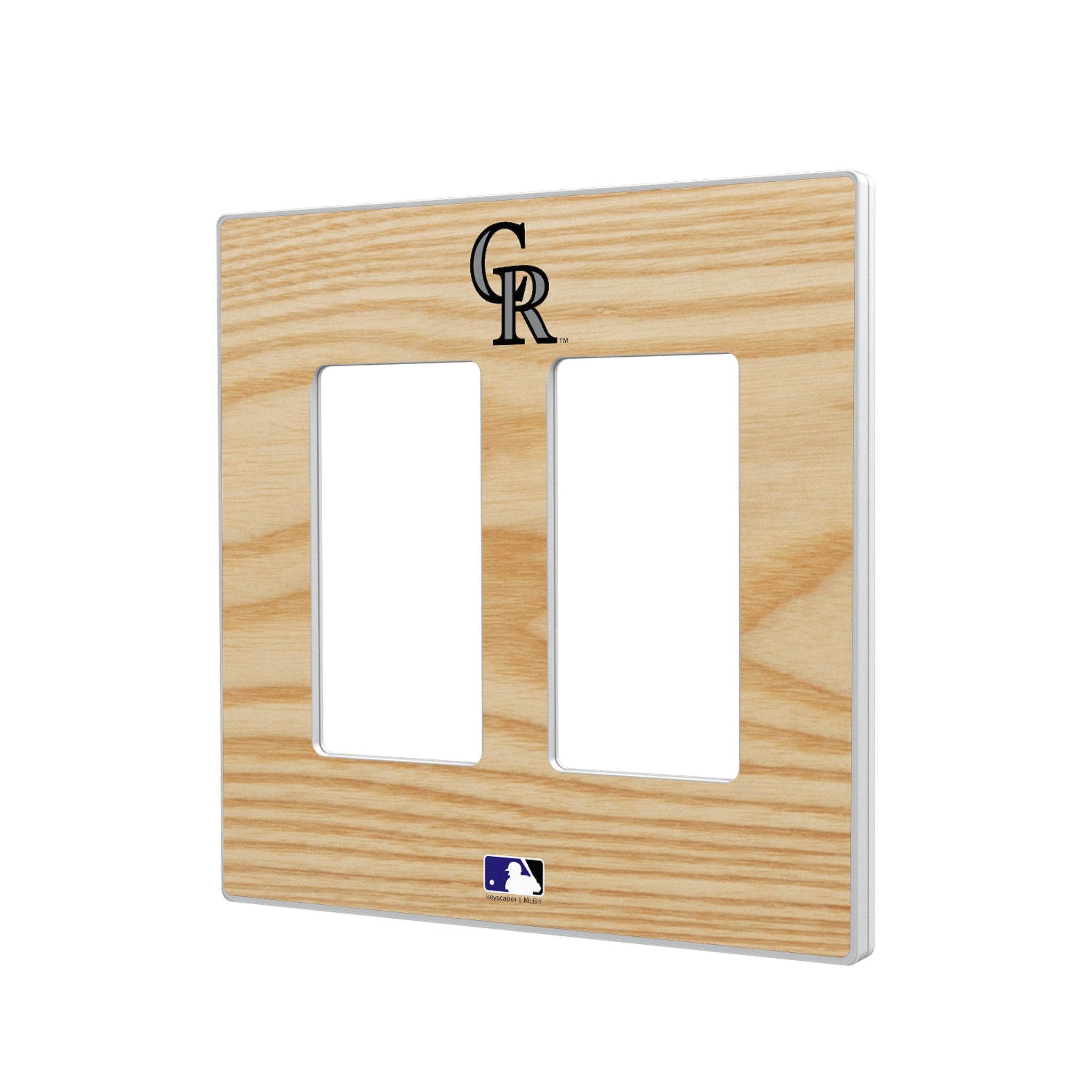 Colorado Rockies Baseball Bat Hidden-Screw Light Switch Plate 4