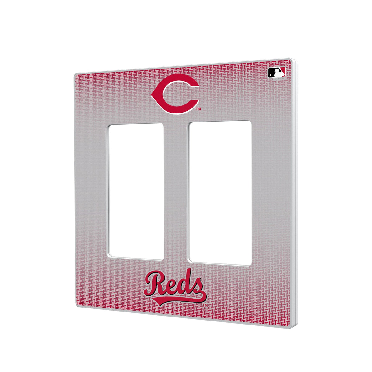 Cincinnati Reds Linen Hidden-Screw Light Switch Plate 4
