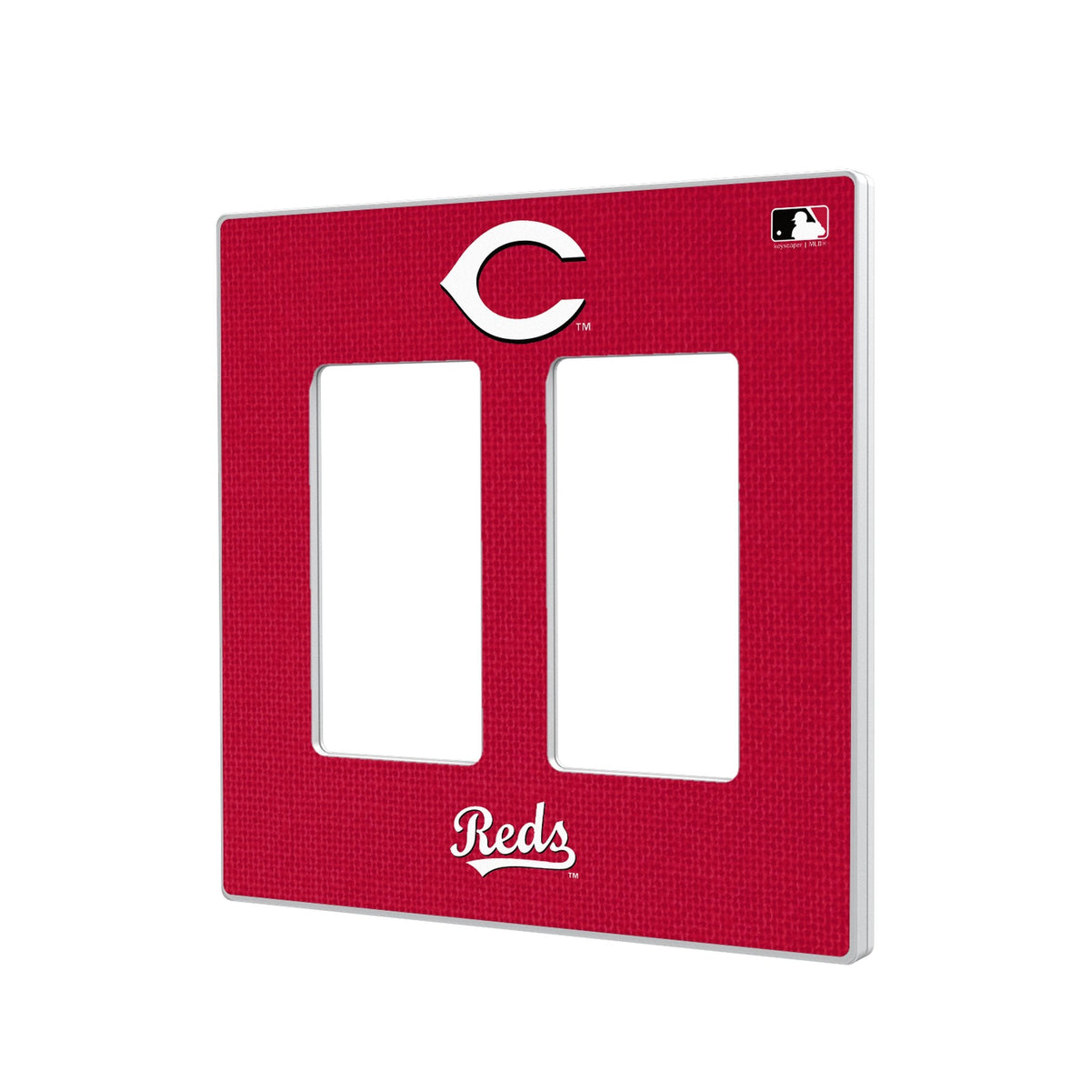 Cincinnati Reds Solid Hidden-Screw Light Switch Plate 4