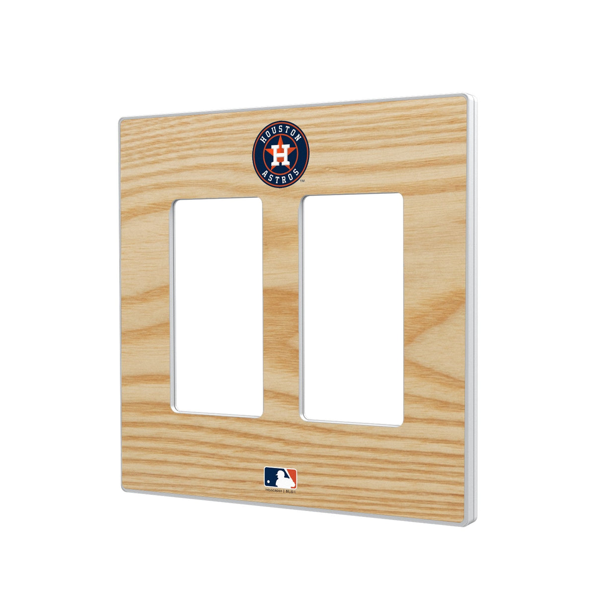 Houston Astros Baseball Bat Hidden-Screw Light Switch Plate 4