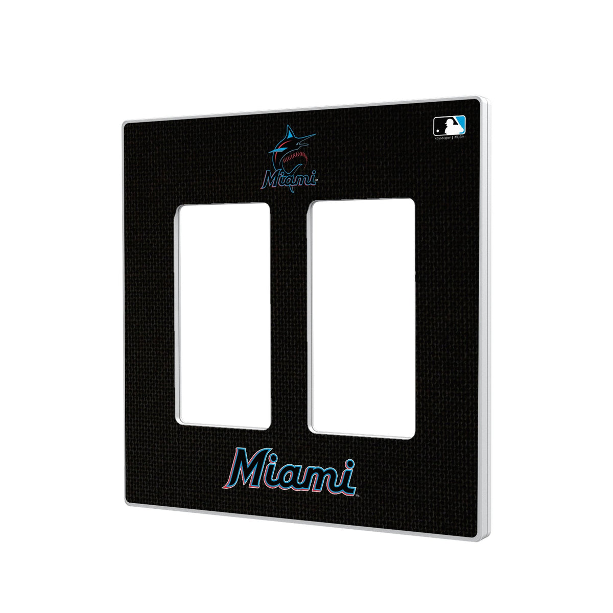 Miami Marlins Solid Hidden-Screw Light Switch Plate 4