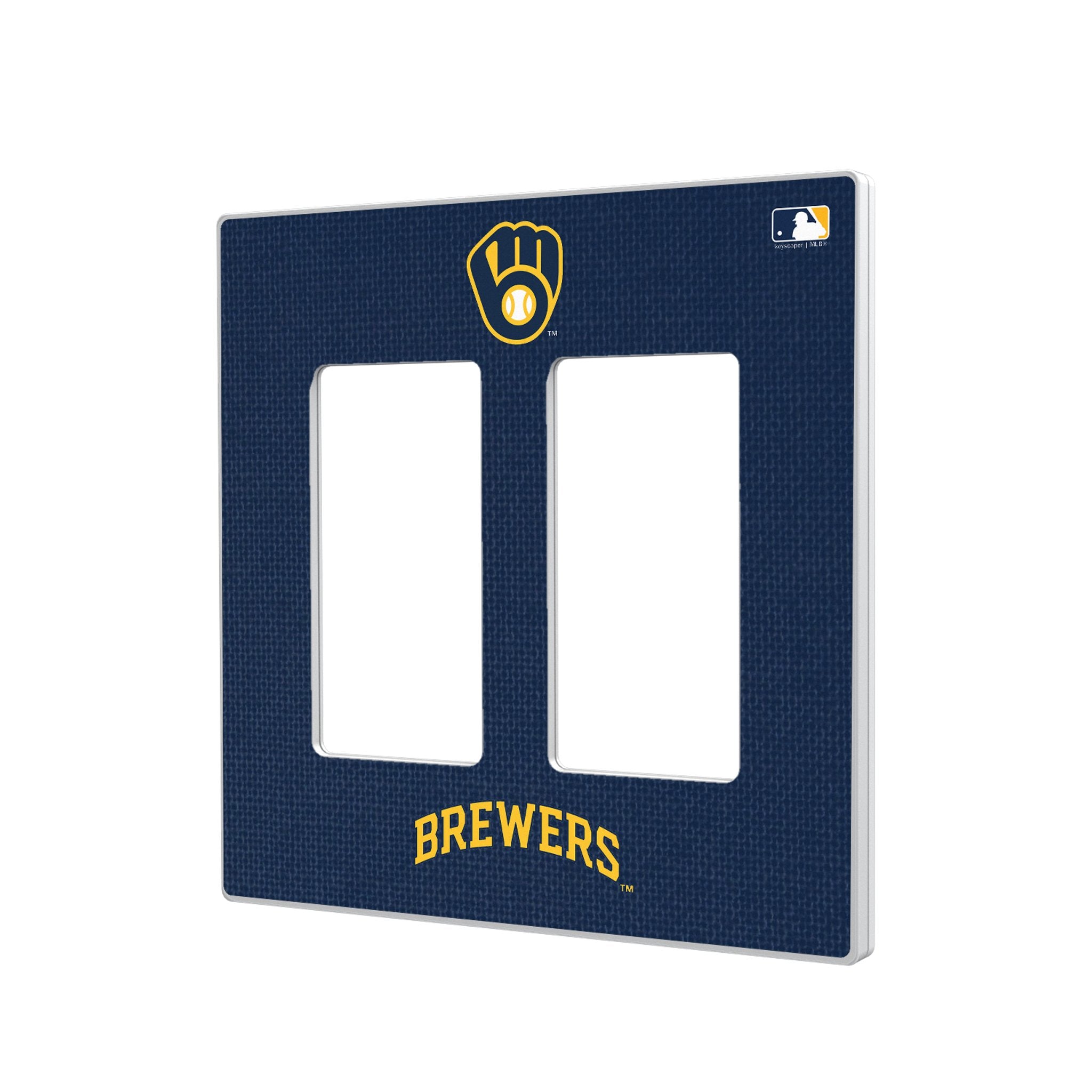 Milwaukee Brewers Solid Hidden-Screw Light Switch Plate 4