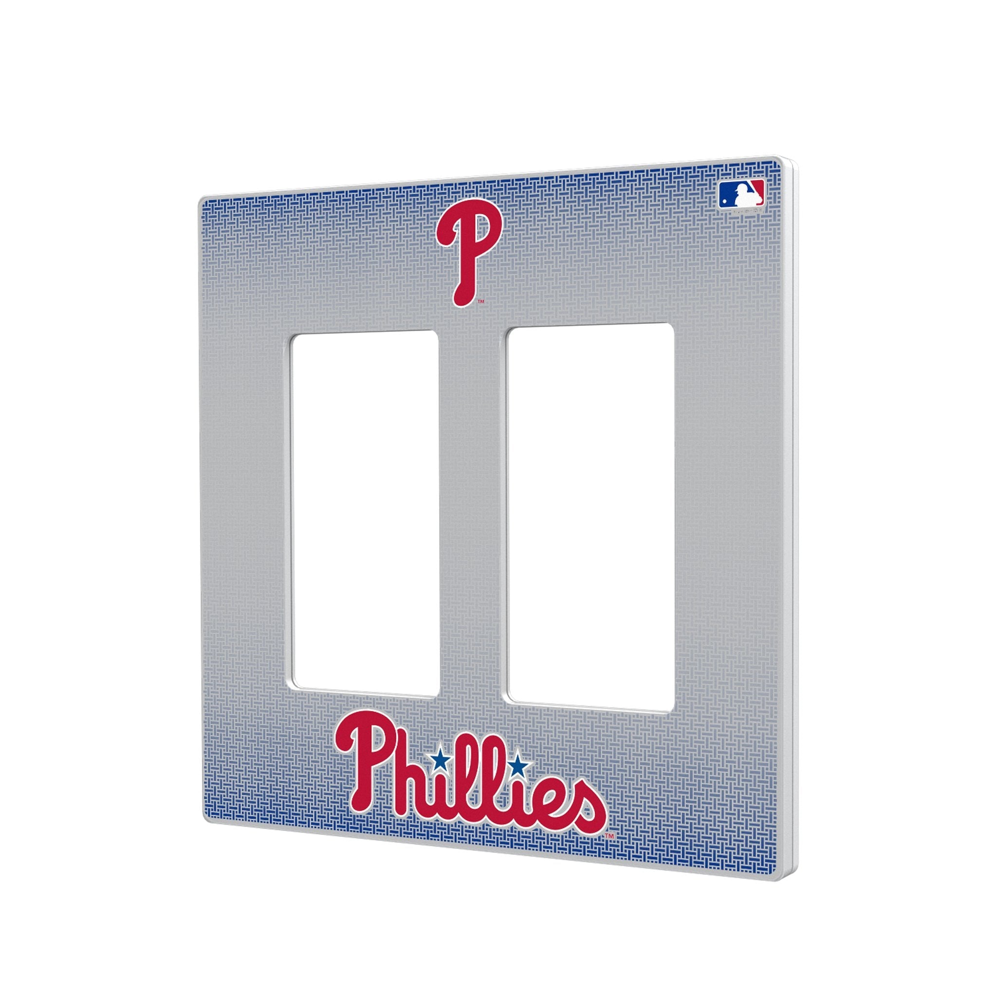 Philadelphia Phillies Linen Hidden-Screw Light Switch Plate 4