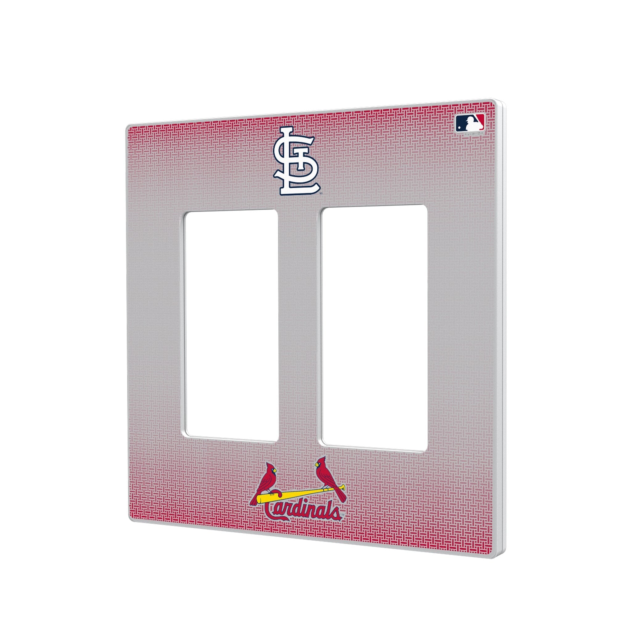 St Louis Cardinals Linen Hidden-Screw Light Switch Plate 4