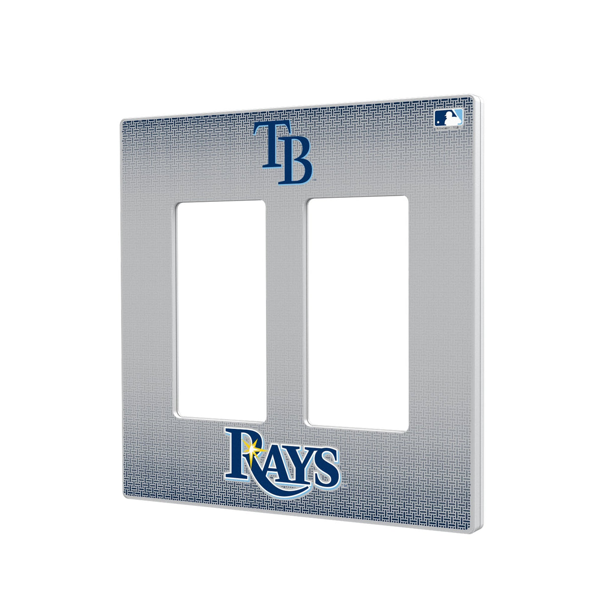 Tampa Bay Rays Linen Hidden-Screw Light Switch Plate 4