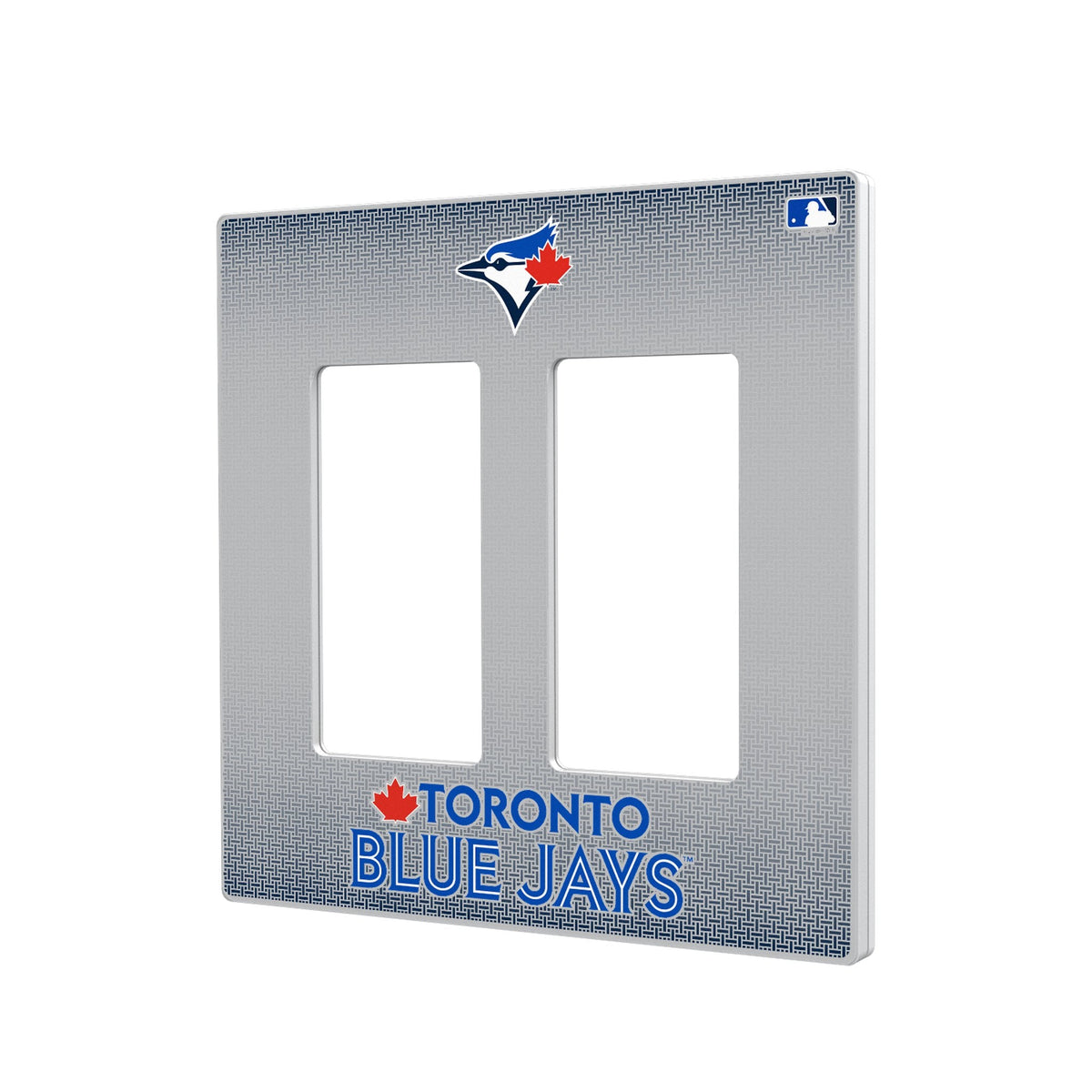 Toronto Blue Jays Linen Hidden-Screw Light Switch Plate 4