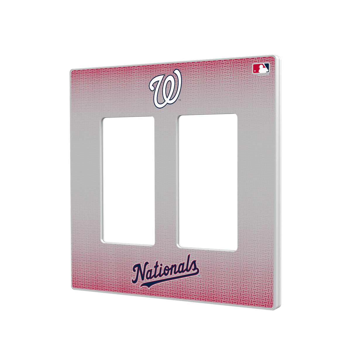 Washington Nationals Linen Hidden-Screw Light Switch Plate 4