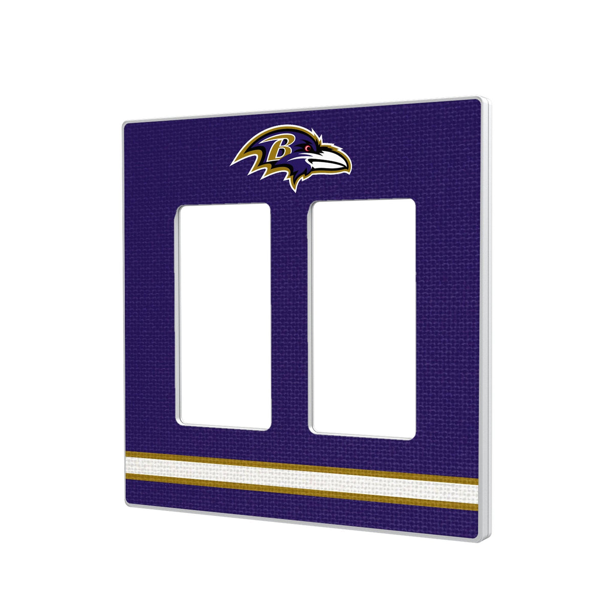 Baltimore Ravens Stripe Hidden-Screw Light Switch Plate 4