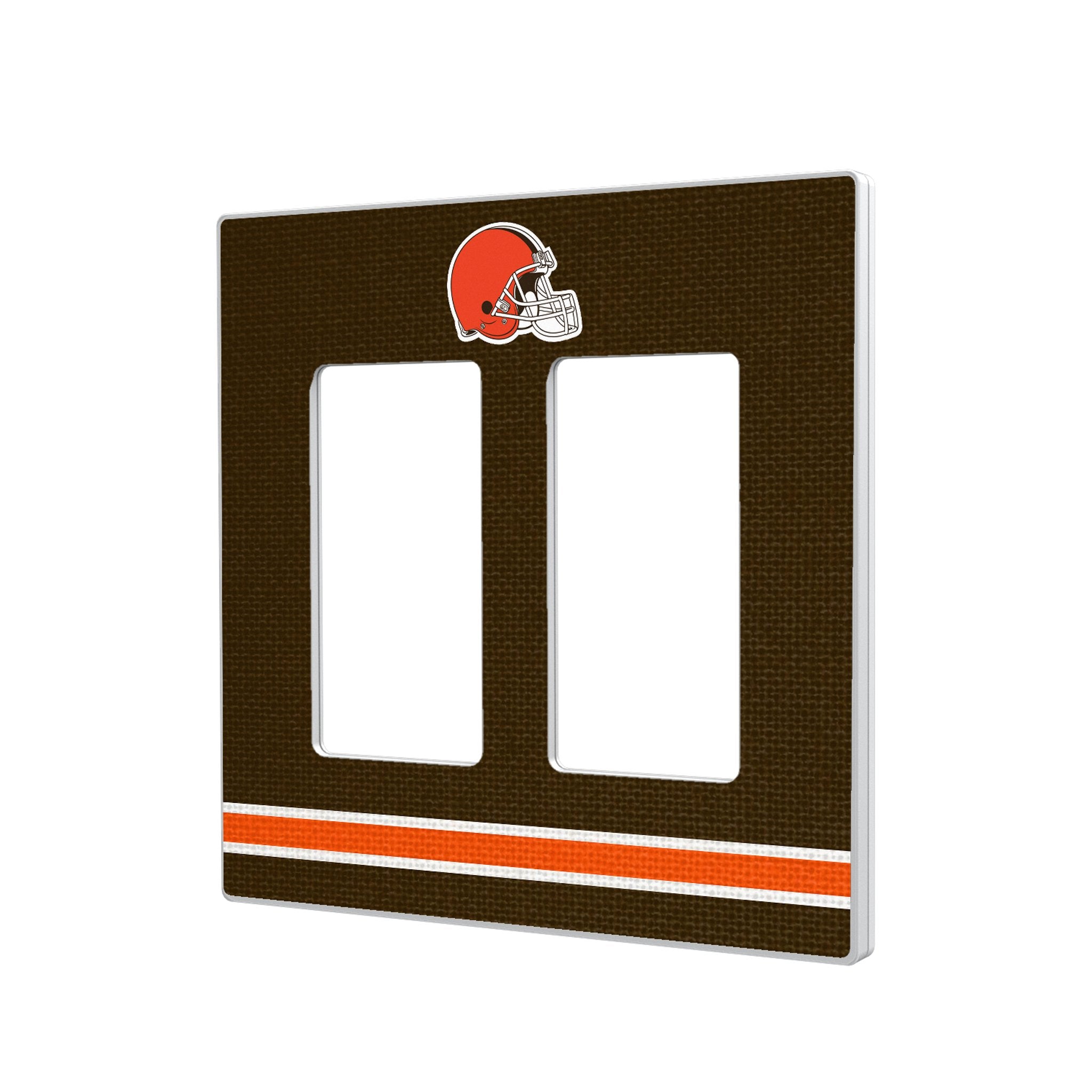 Cleveland Browns Stripe Hidden-Screw Light Switch Plate 4