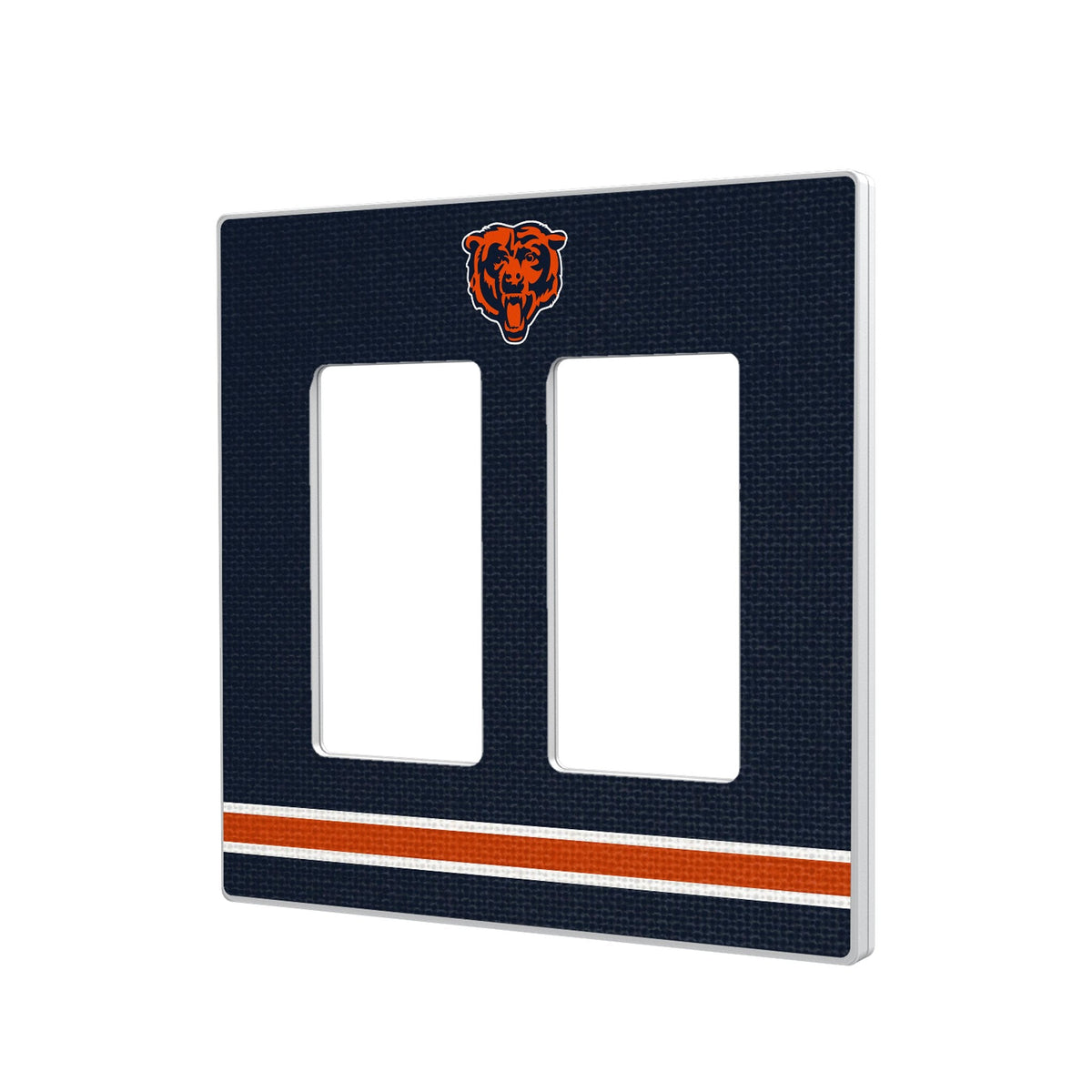 Chicago Bears Stripe Hidden-Screw Light Switch Plate 4